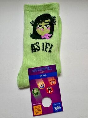 NWT Disney Pixar Inside Out 2 Disgust Socks Primark Neon Green “As If”
Size 8-10